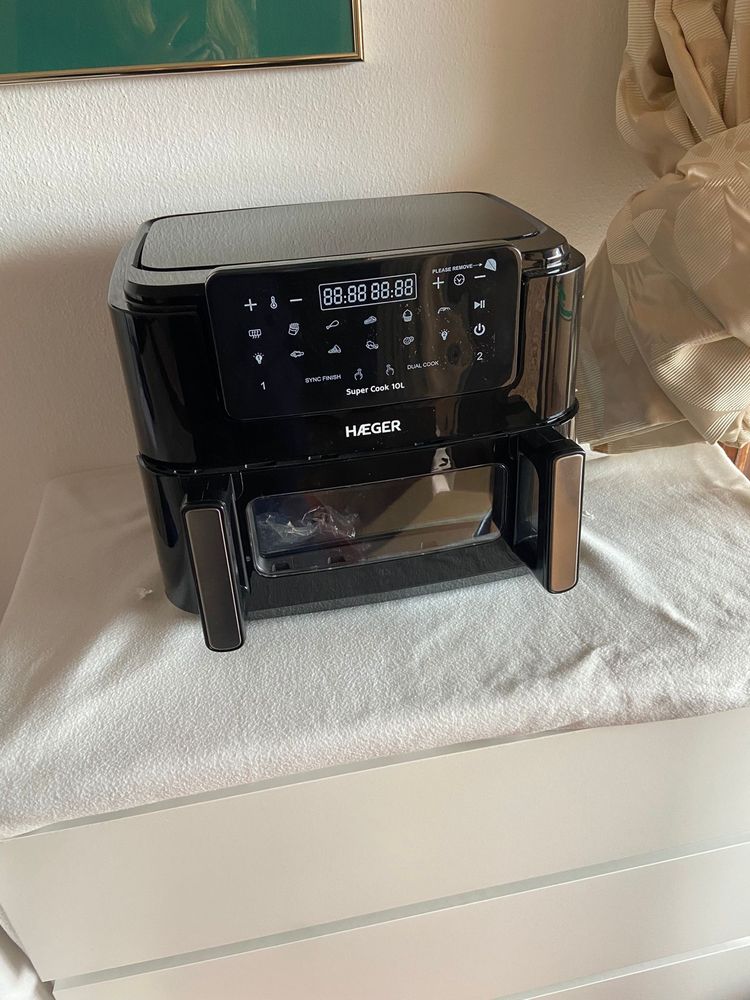 Air Fryer Digital HAEGER Super Cook 10L – Nova!