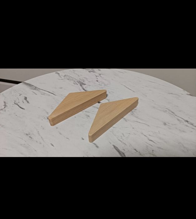 Настінні деревяні гачки для одягу, комплект 6 шт