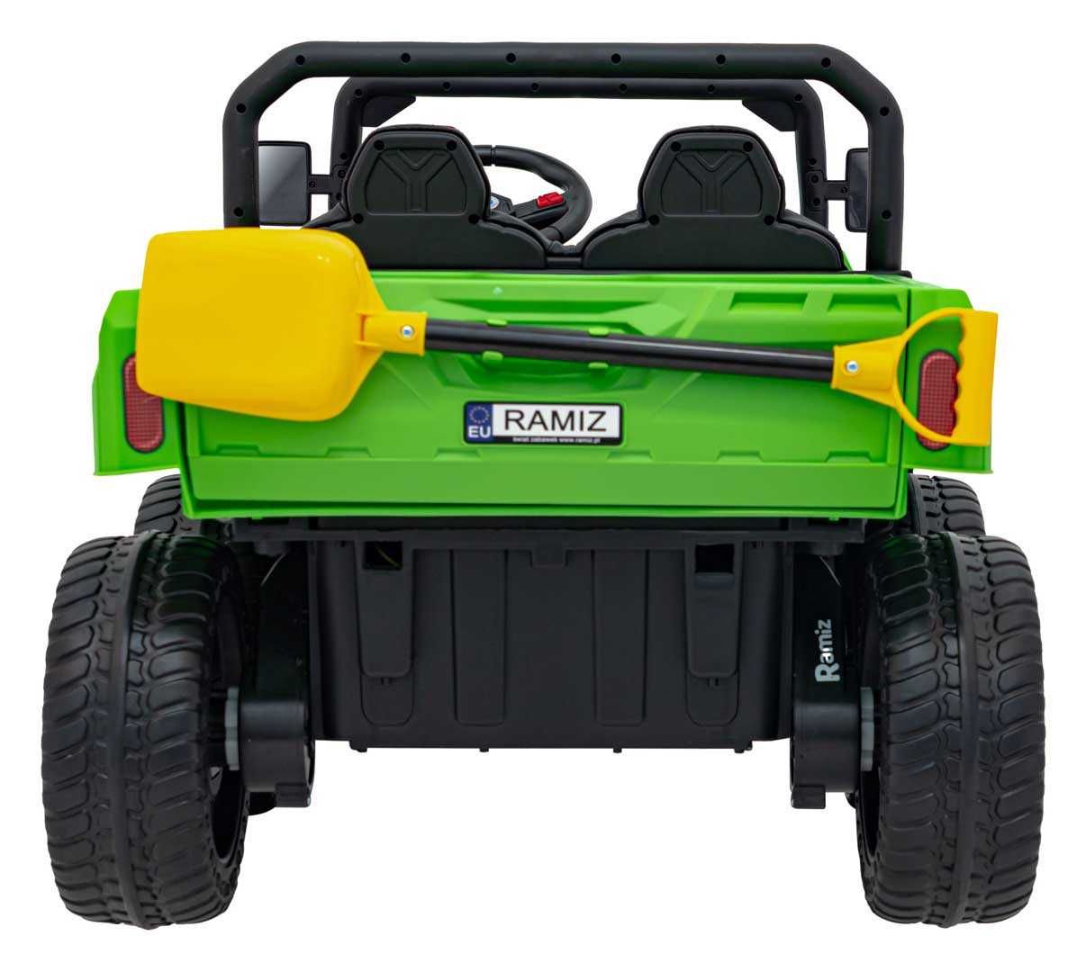 Dwuosobowe Auto na akumulator Farmer Samochód 4×4 Pilot Wywrotka 6 kół