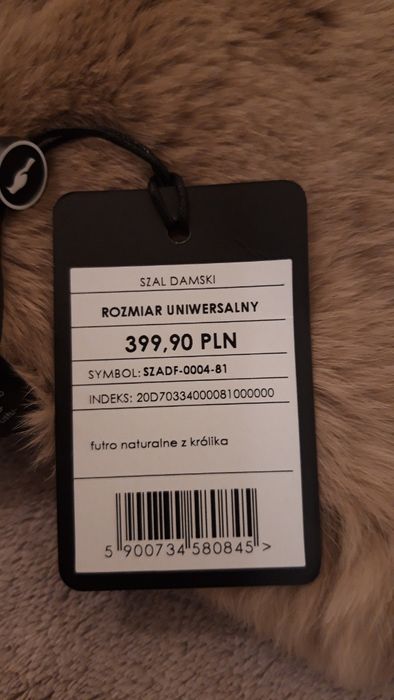 Szal futrzany firmy Ochnik nowy