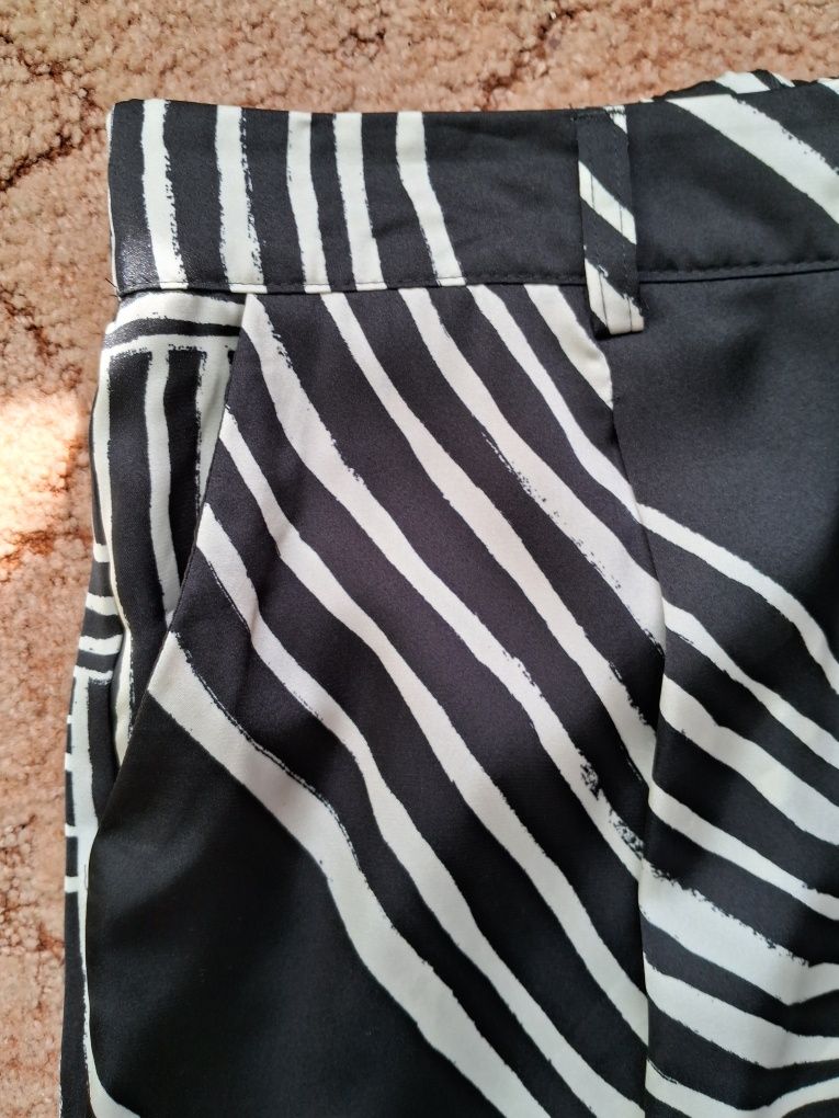 Круті широкі штани атлас в піжамному стилі брюки сатин