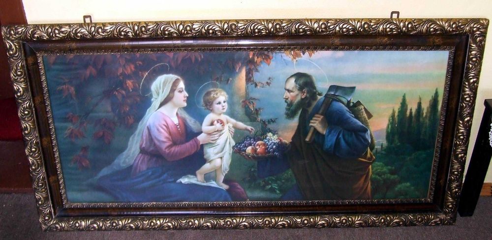 Obraz reprodukcja - Duża rama 138x69cm - religijny