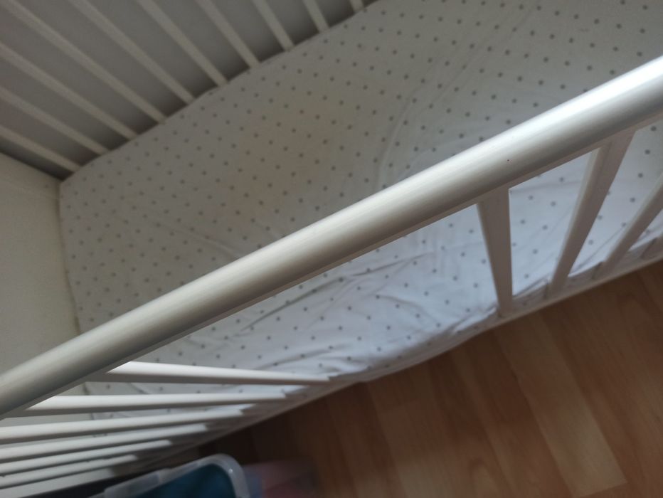 Łóżeczko niemowlęce woodies+materac+szuflada