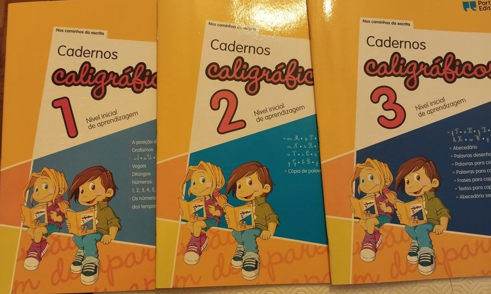 Cadernos caligráficos - novos