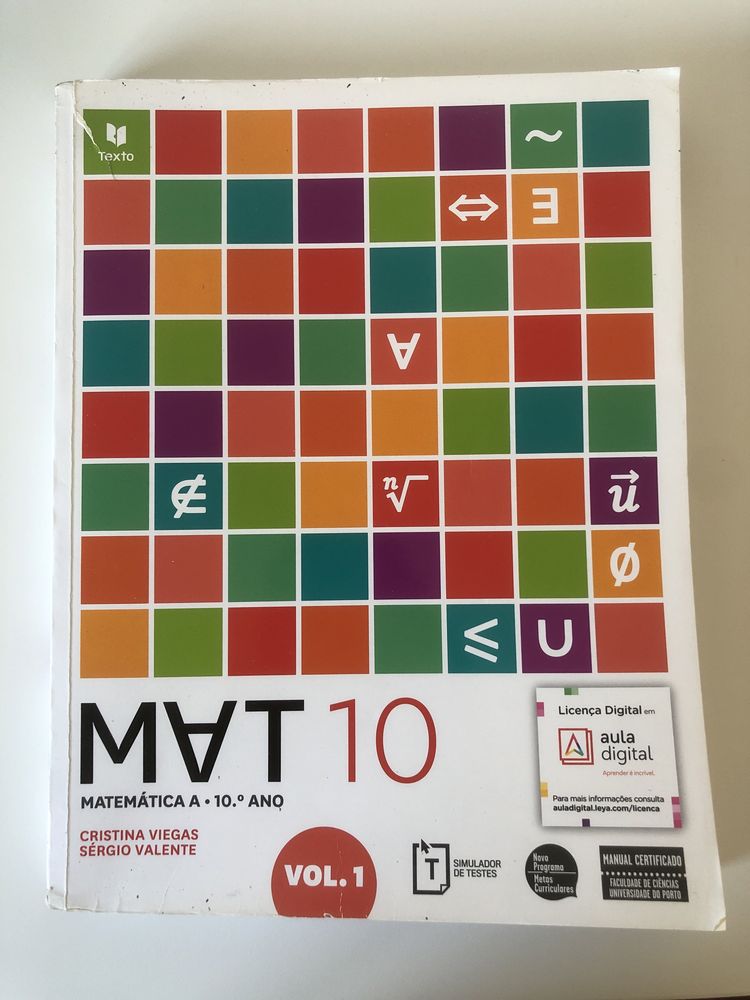Mat 10°ano volume 1 - manual de matemática