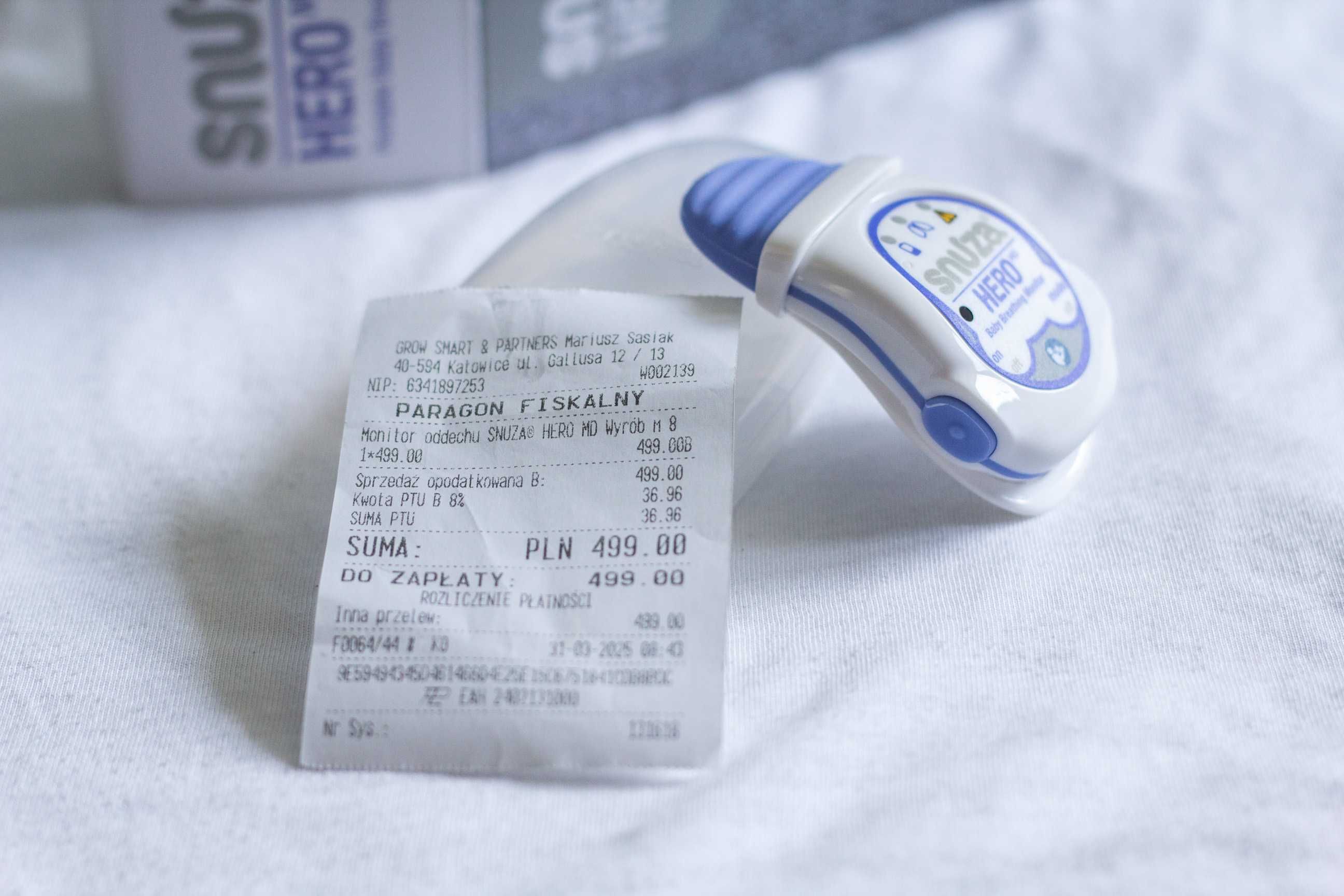 SNUZA HERO MD - monitor oddechu dla niemowląt