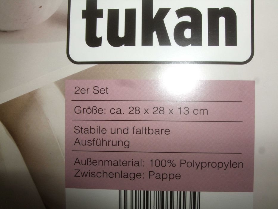 Pojemnik SKŁADANY PUDEŁKO 2 szt do Przechowywania 28x28x13cm ORGANIZER