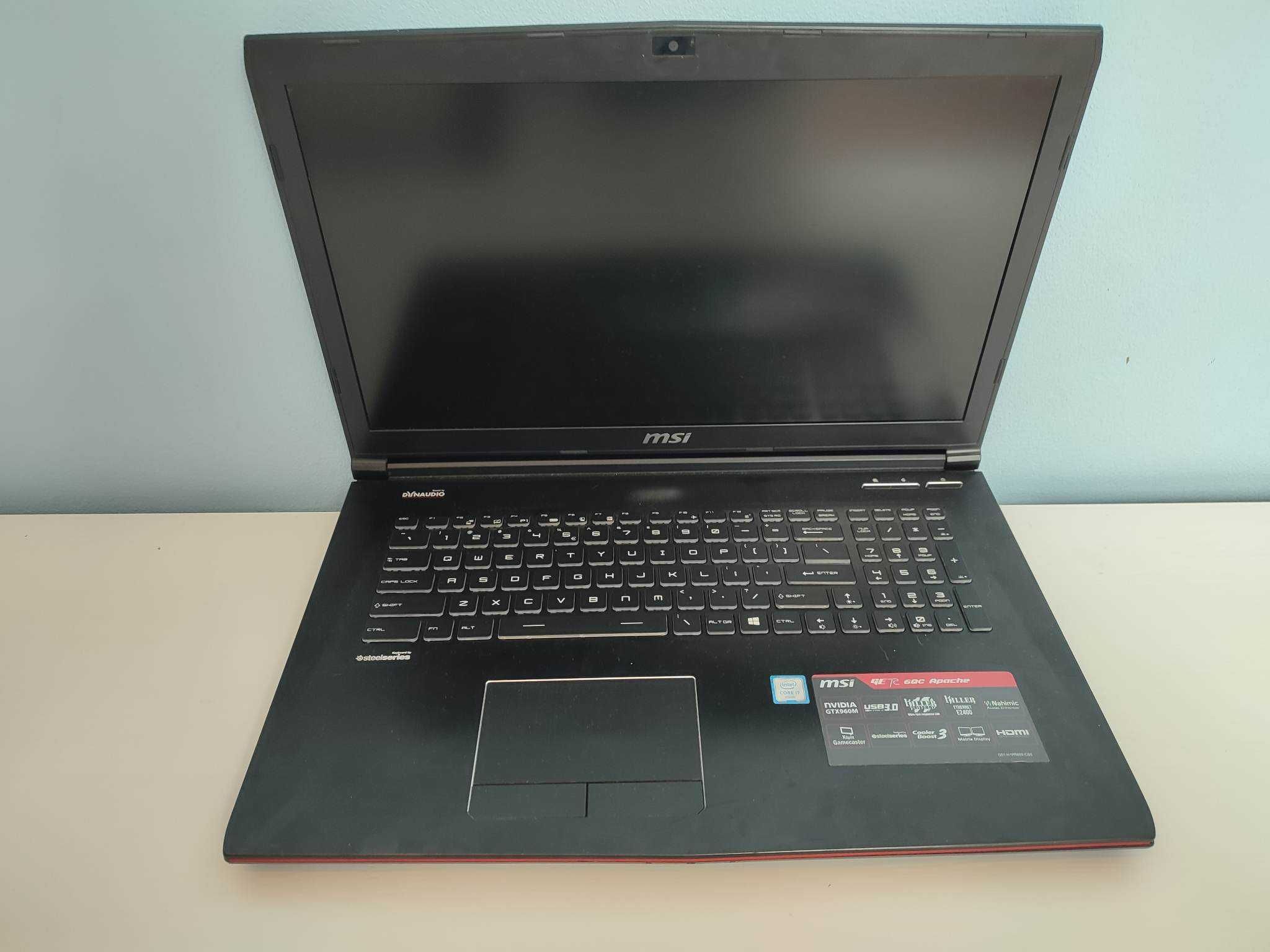 Laptop MSI GE72 60C Apache