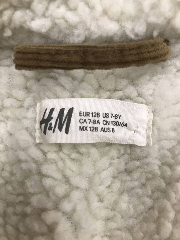 Kurtka sztruksowa H&M 128 stan idealny
