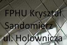 ścianka lustrzana glamour romby trójkąt płytki lustrzane srebrne złote