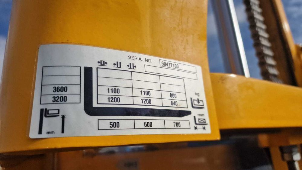 Wózek widłowy masztowy elektryczny Jungheinrich ERC 212 podest