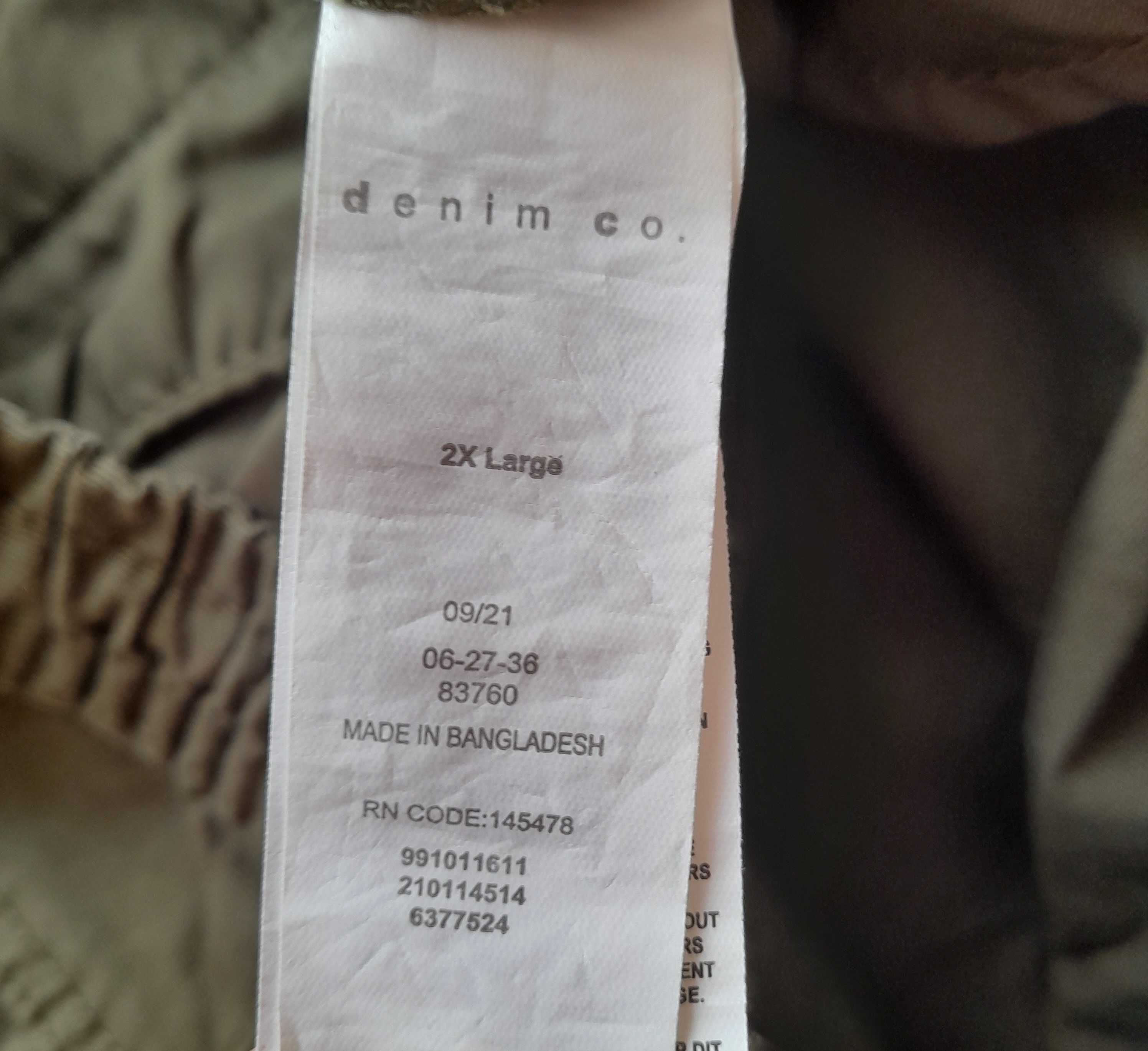 Denim Co jogger khaki męskie spodnie 2XL