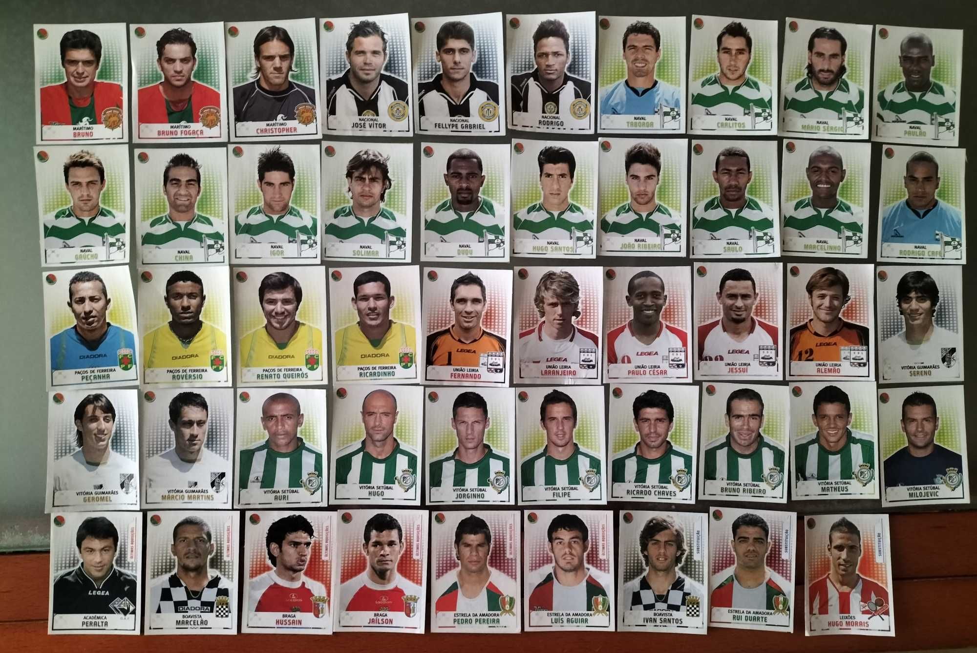 Lote de cromos recuperados "Futebol 2007/2008"