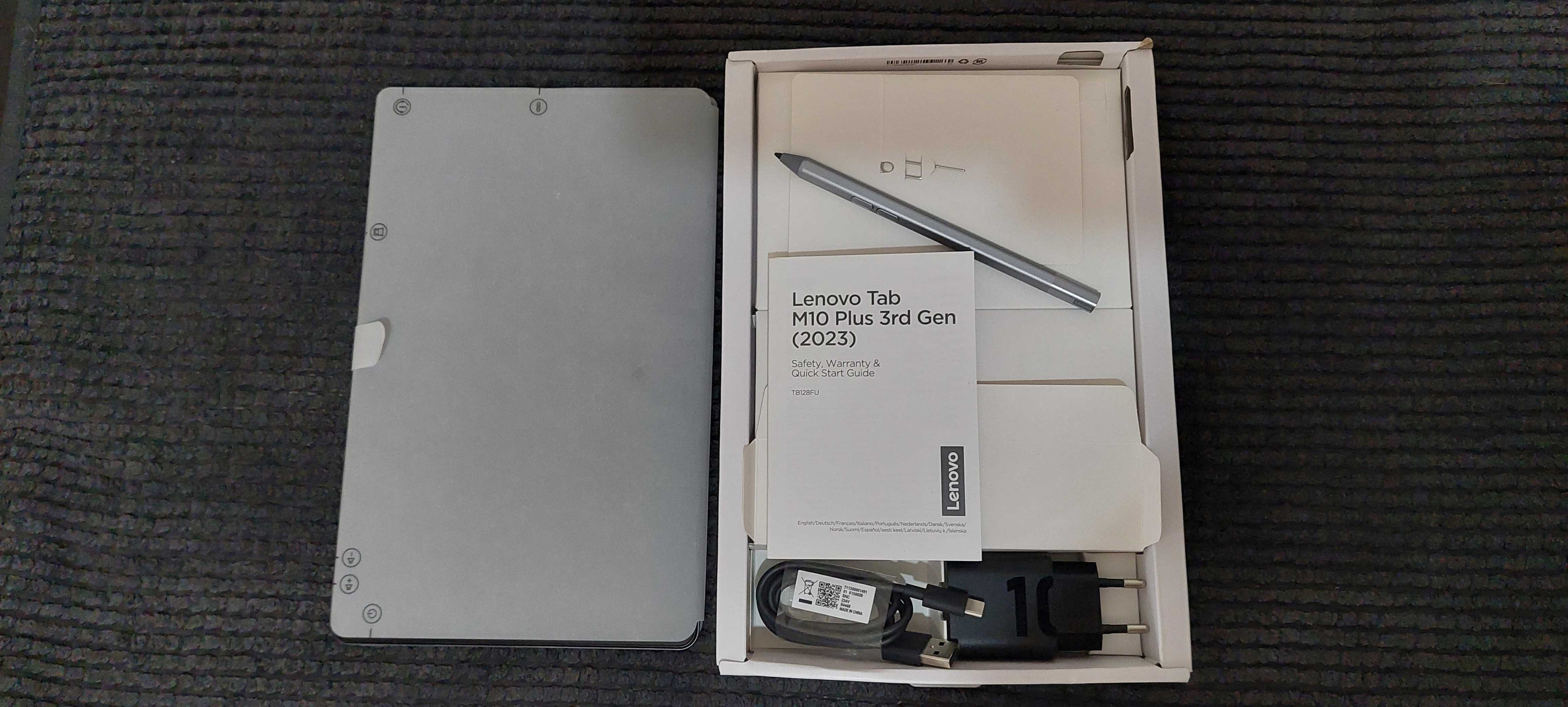 Tablet Lenovo TabM10 Plus 2023 4GB/128GB Wi-Fi Storm Grey + Capa e Pen