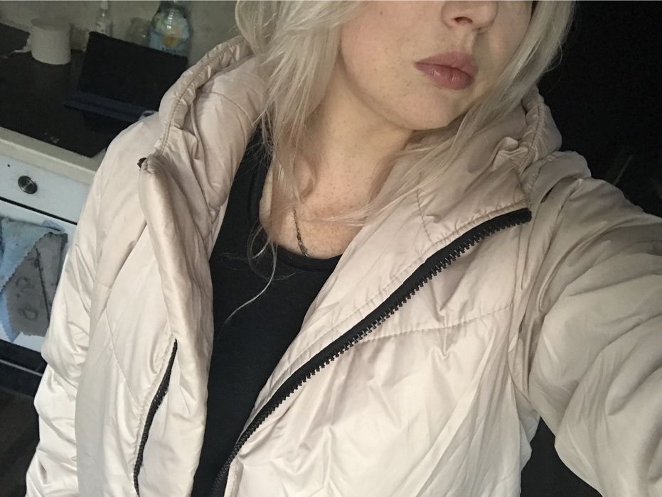 Оверсайз курточка пудра 124 см ог