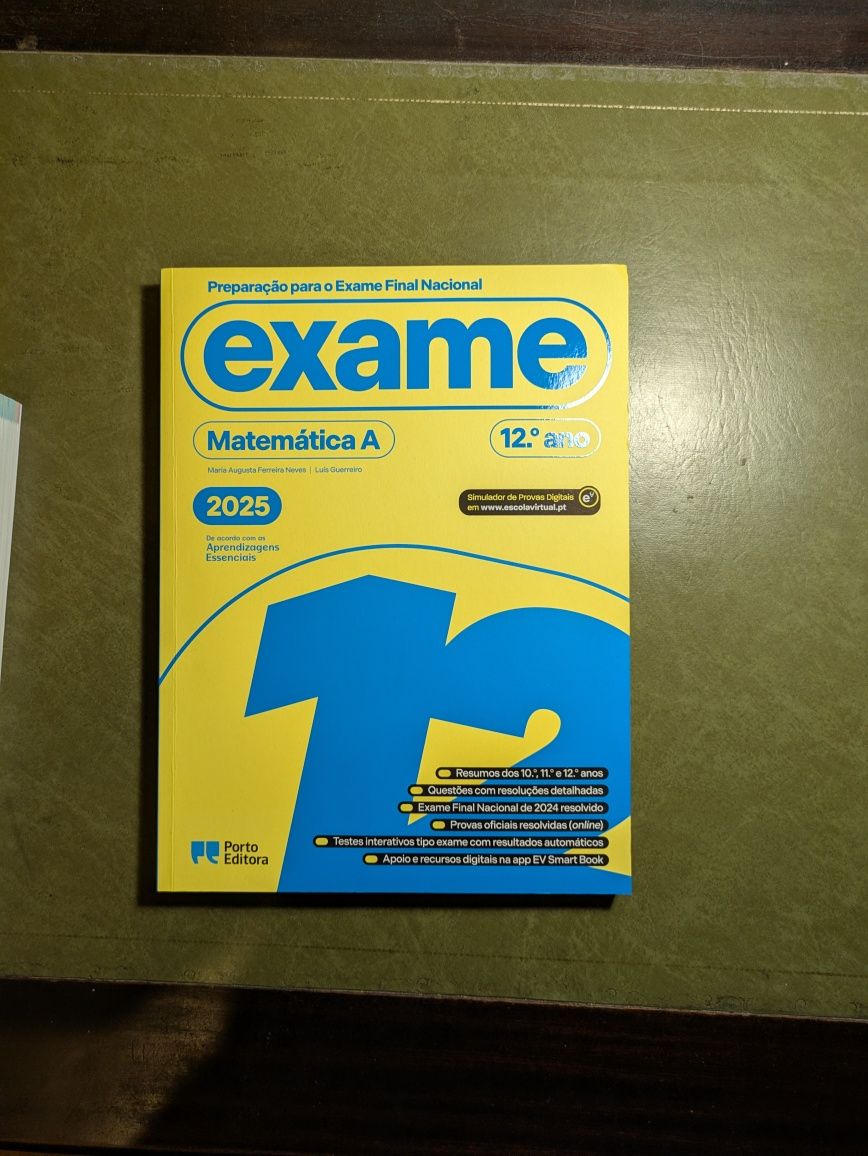 Manual de preparação para o exame de matemática Porto Editora