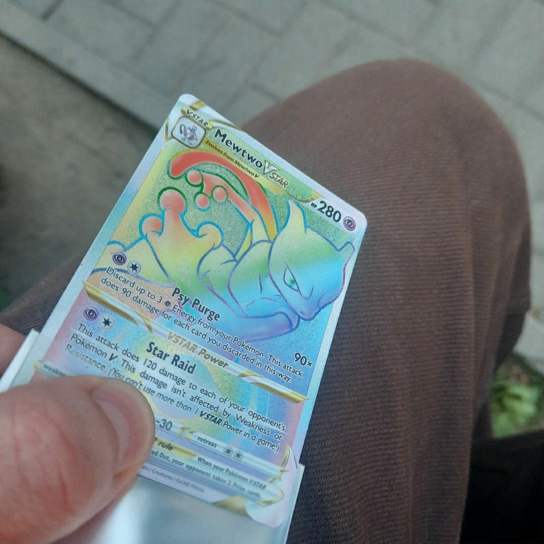 Mewtwo Vstar 079/078 Pokémon GO Secret Hyper Rare Pokémon Card