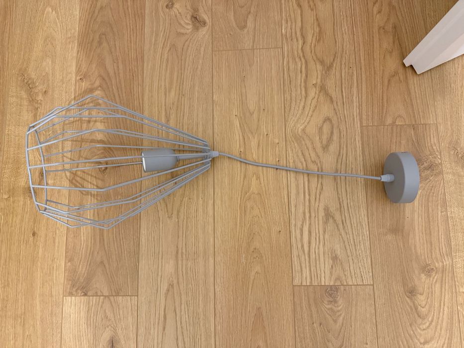 Lampa wisząca TK Lighting Brylant Gray 2227 szara E27 zwis