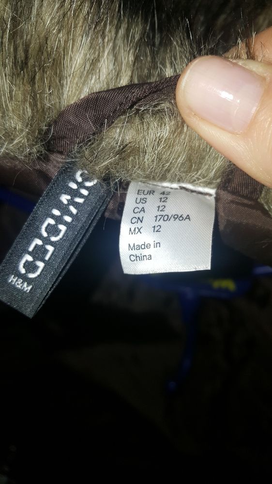 Kurtka parka 42 L H&M brązowa Wysyłka Jesień Zima