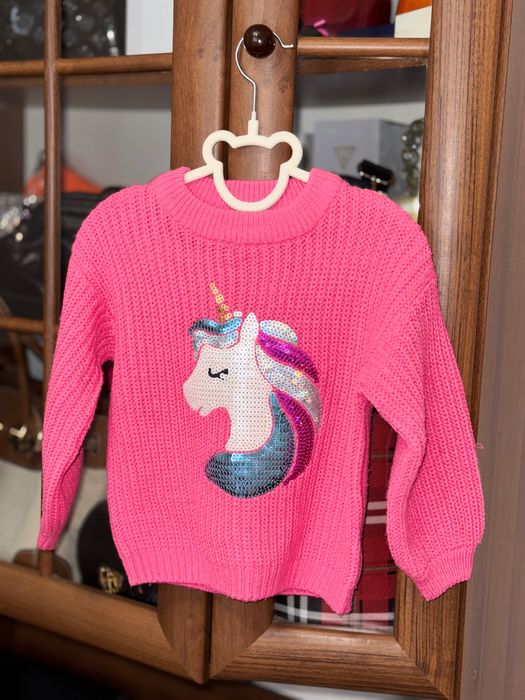 Светр дитячий на дівчинку. Детский зимний тканый свитер