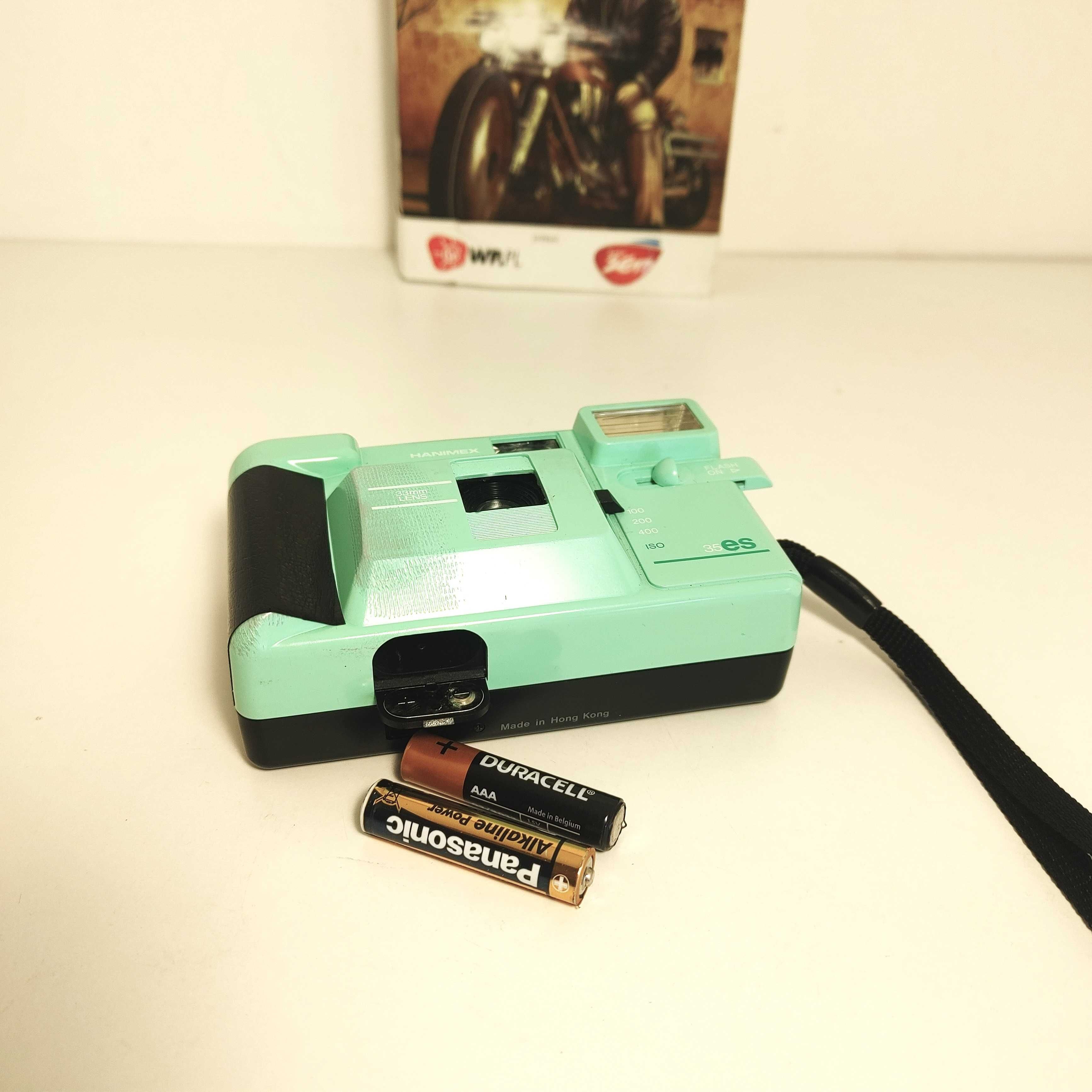 Aparat analogowy RETRO z lat 80 tych XX wieku HANIMEX 35 es  Design