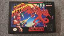 Super Metroid podświetlany obraz retro big box Nintendo