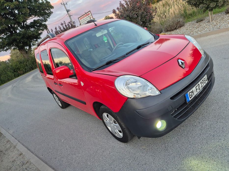 Renault Kangoo 1.6i opłacony, 89 tys km, klimatyzacja, hak