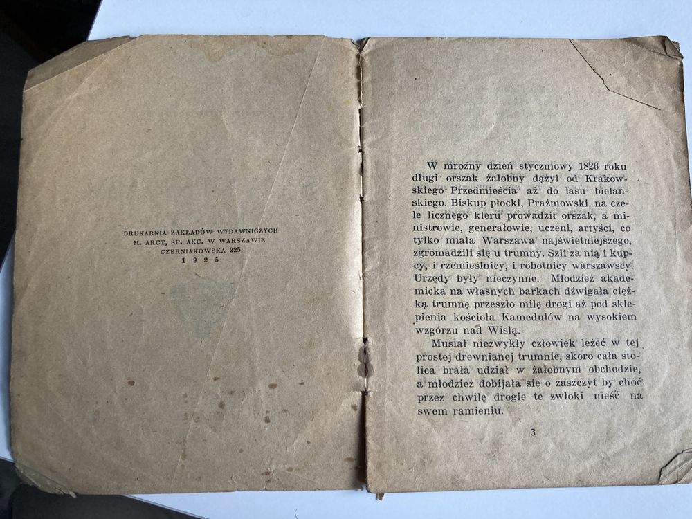 Kaiażeczka pt,,Stanisław Staszic „Aleksander Janowski 1926 rok