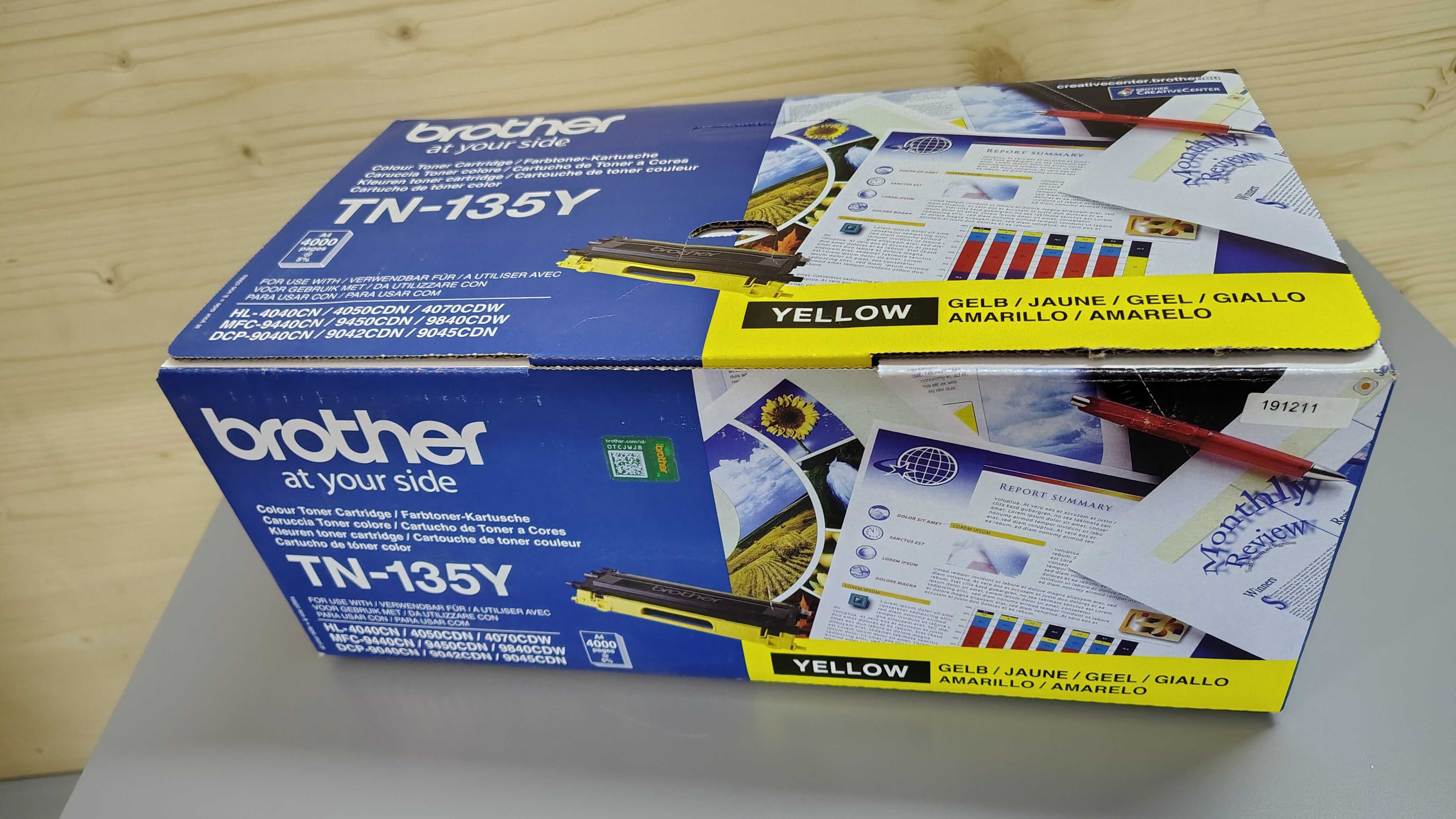 Toner	BROTHER	TN-135Y	yellow				HL-4040CN, 4050CDN, 4070CDW MFC-9440CN