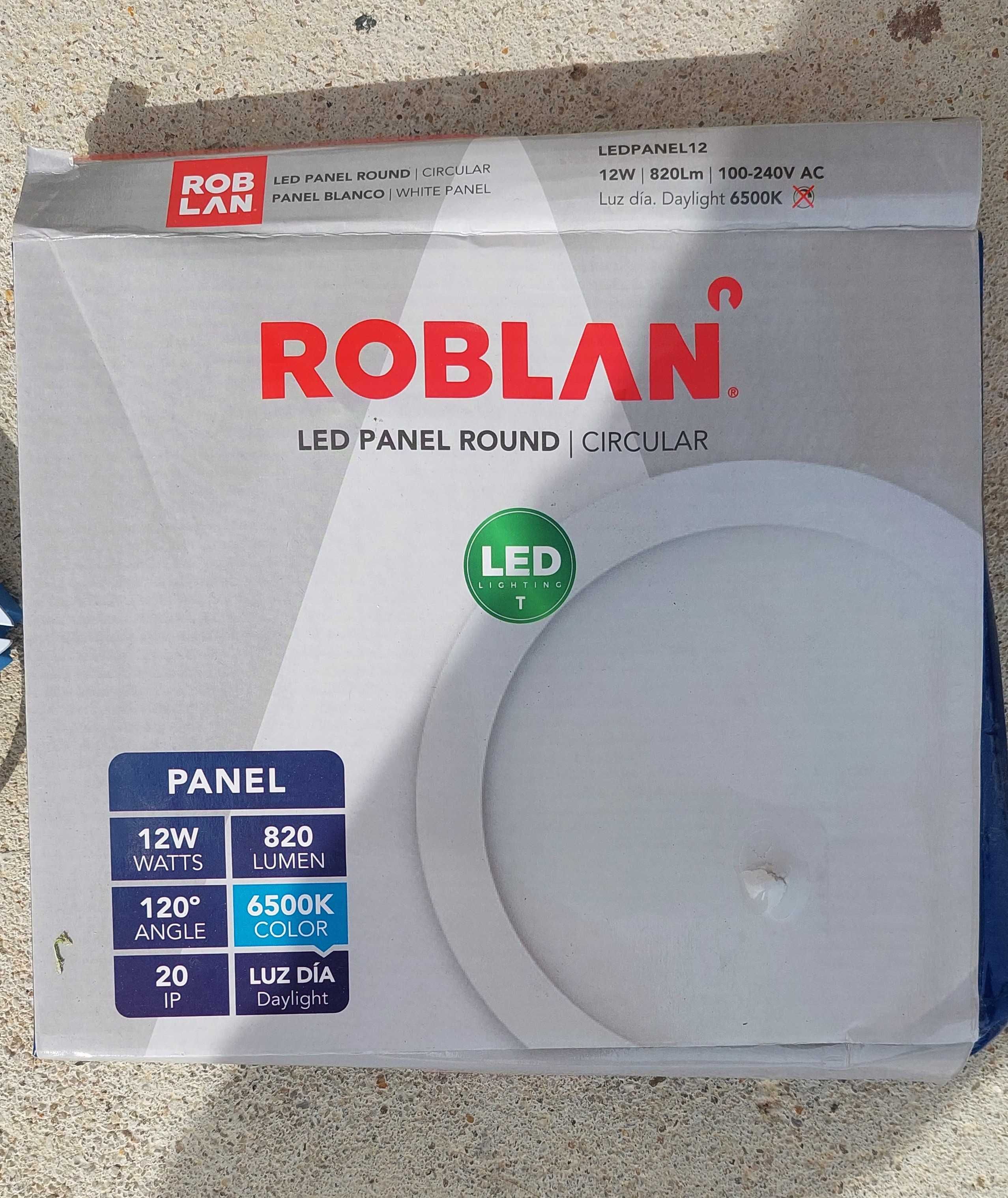 Foco de encastrar LED Redondo 12W Luz branca