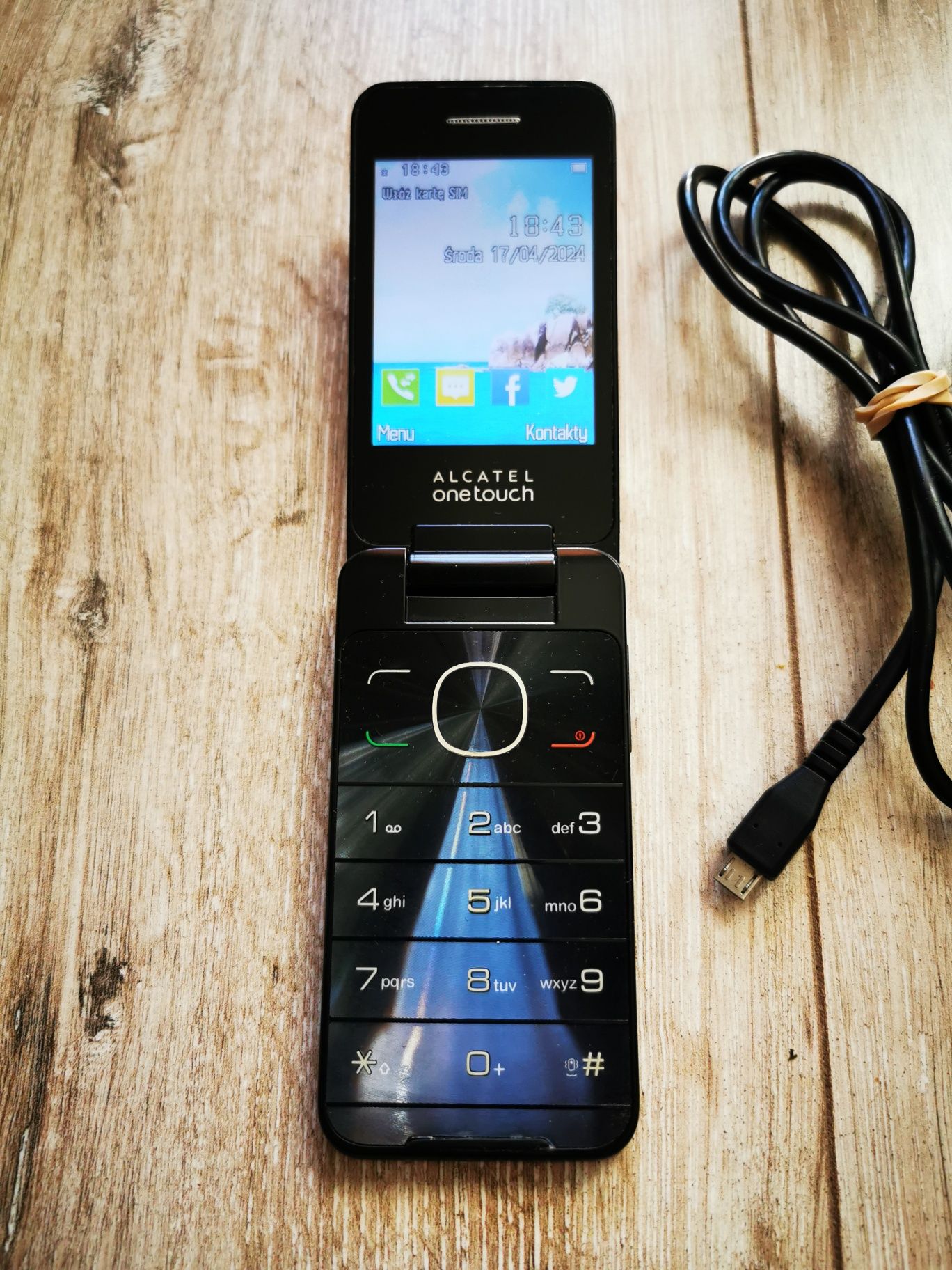 Telefon Alcatel onetouch 2012G w pełni sprawny wraz z ładowarką