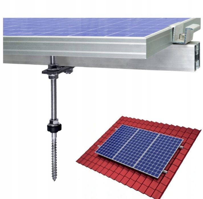 Алюмієма система кріплення для сонячних панелей на дах