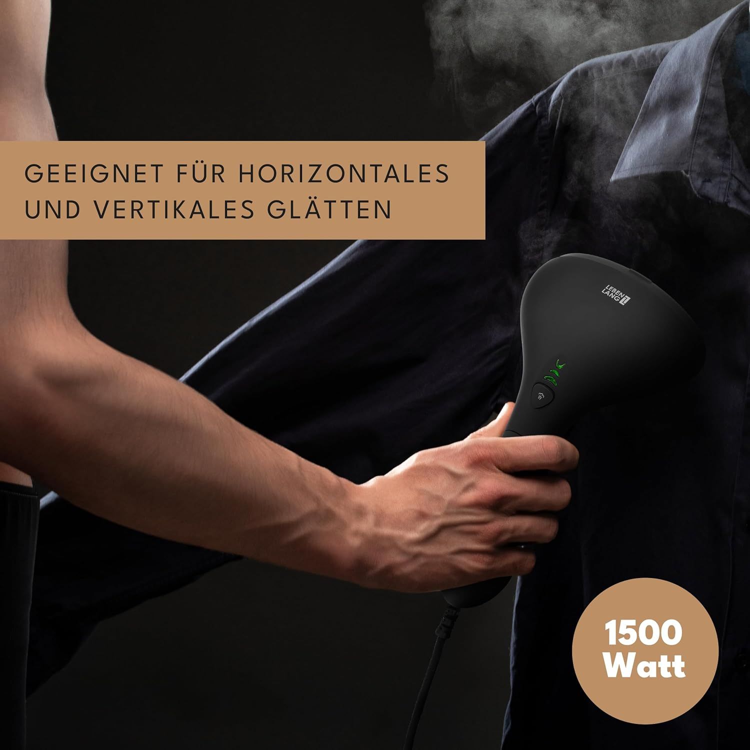 Parownica ręczna 1500W steamer do ubrań i koszul LEBENLANG LBL5282