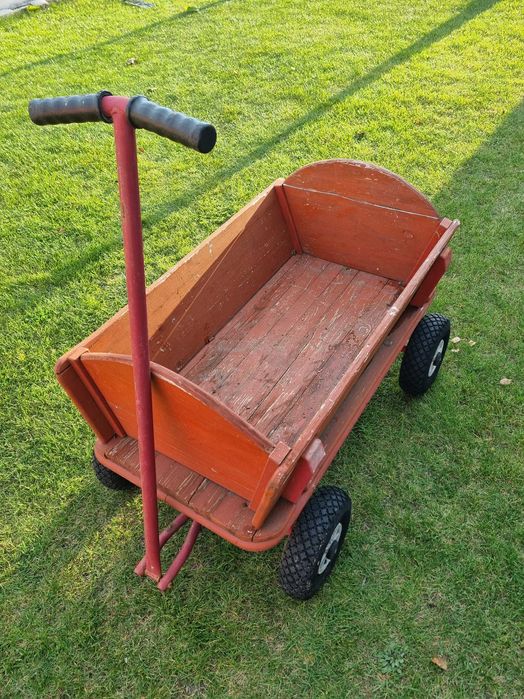 Wózek plażowy drewniany