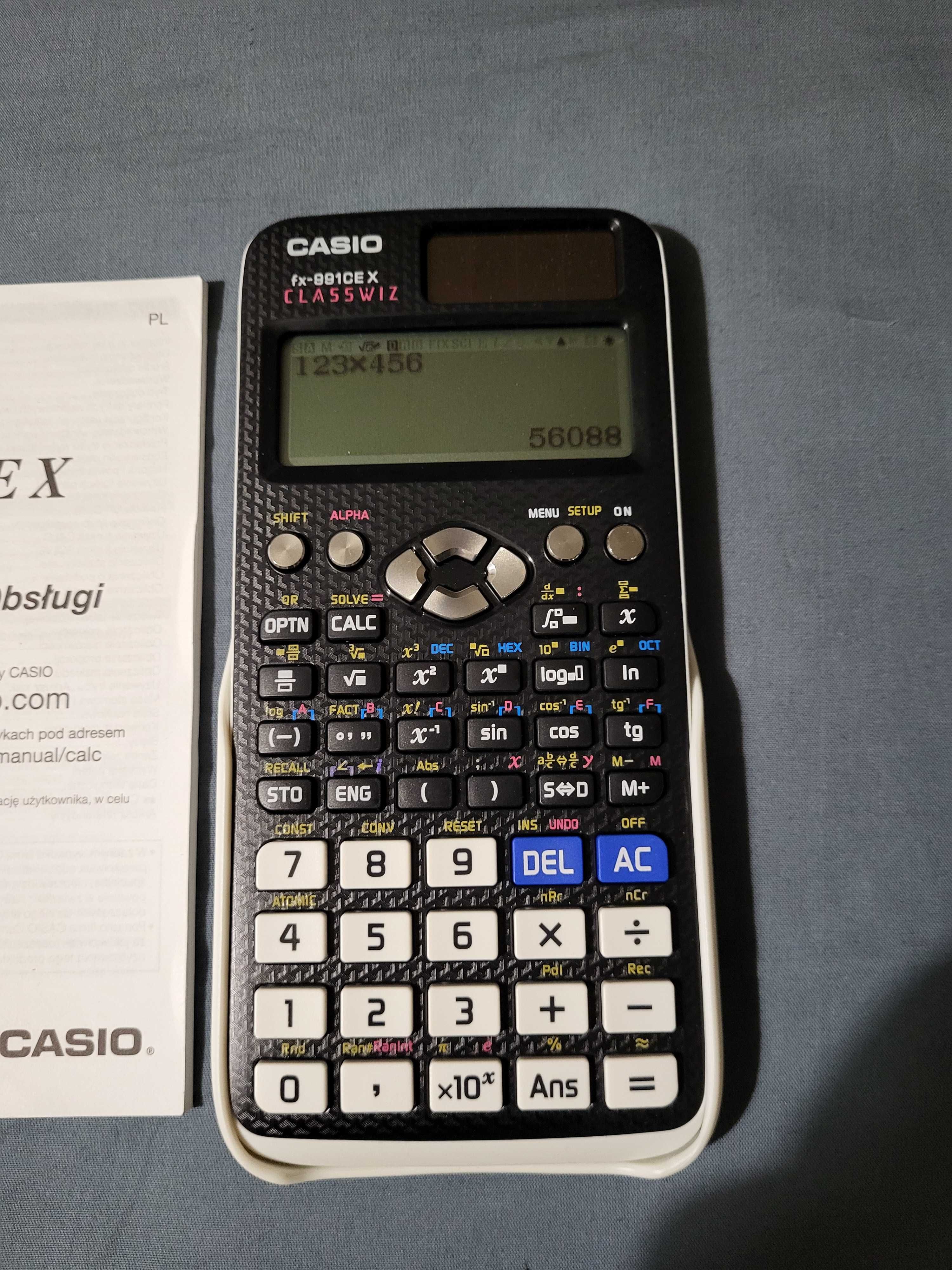 Kalkulator naukowy Casio FX-991CEX - polskie menu