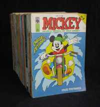 Livros BD Mickey Revista Mensal de Walt Disney Morumbi 1984 a 1990