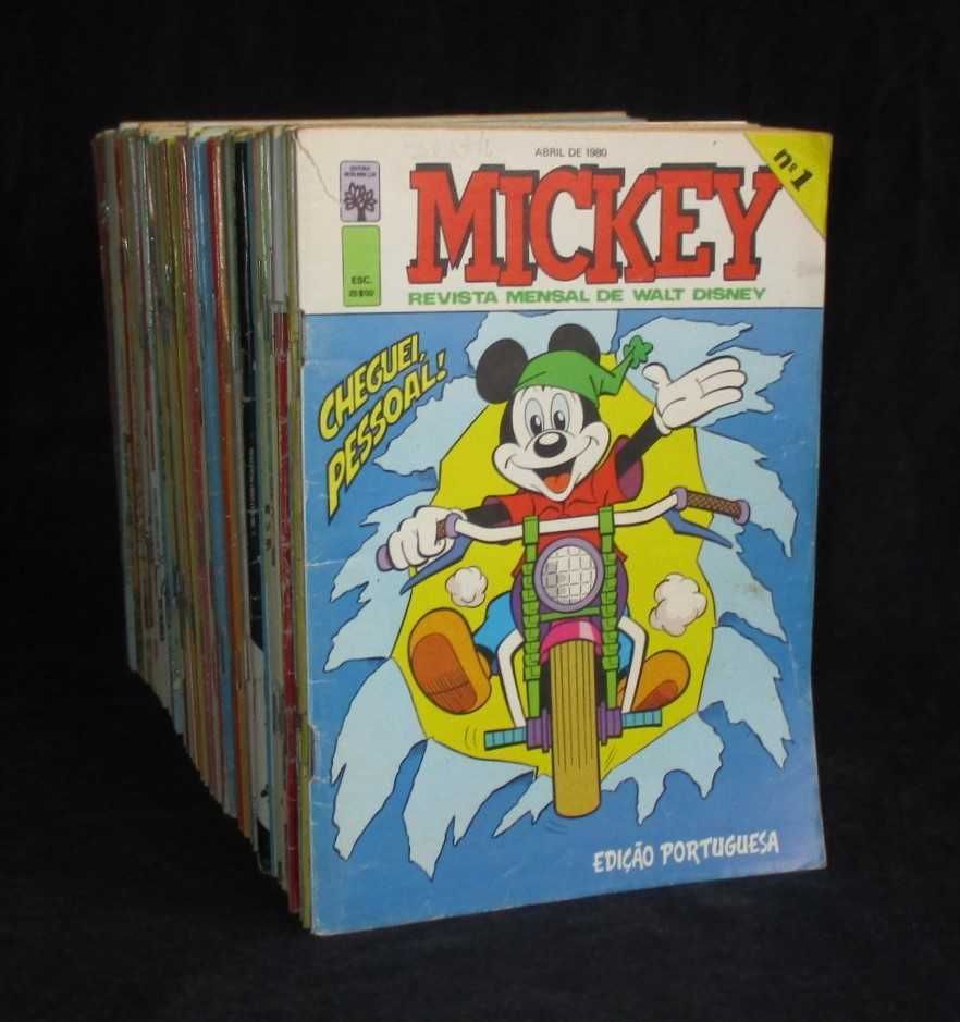 Livros BD Mickey Revista Mensal de Walt Disney Morumbi 1984 a 1990
