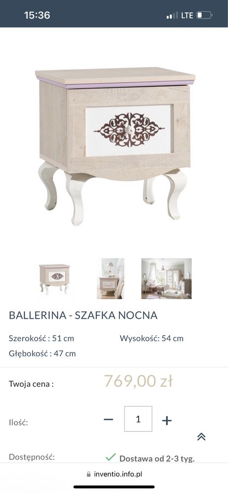 Szafka nocna Ballerina