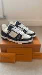 Buty Louis Vuitton LV Trainer White Black Moda Obuwie sportowe r.38