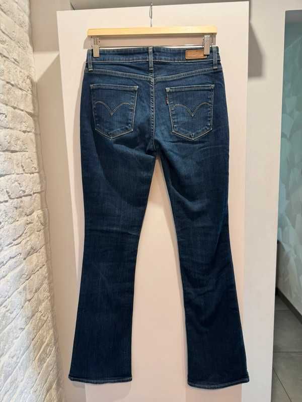 jeansy levis w27 l32 demi curve skinny boot bootcut