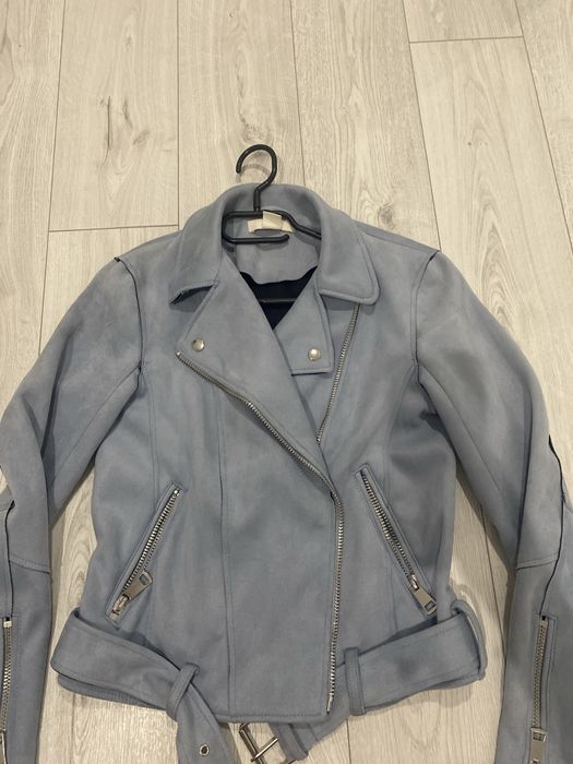 Kurtka zamszowa damska ramoneska h&m