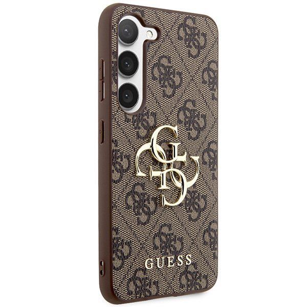 Guess Guhcs23S4Gmgbr S23 S911 Brązowy/Brown Hardcase 4G Big Metal Logo