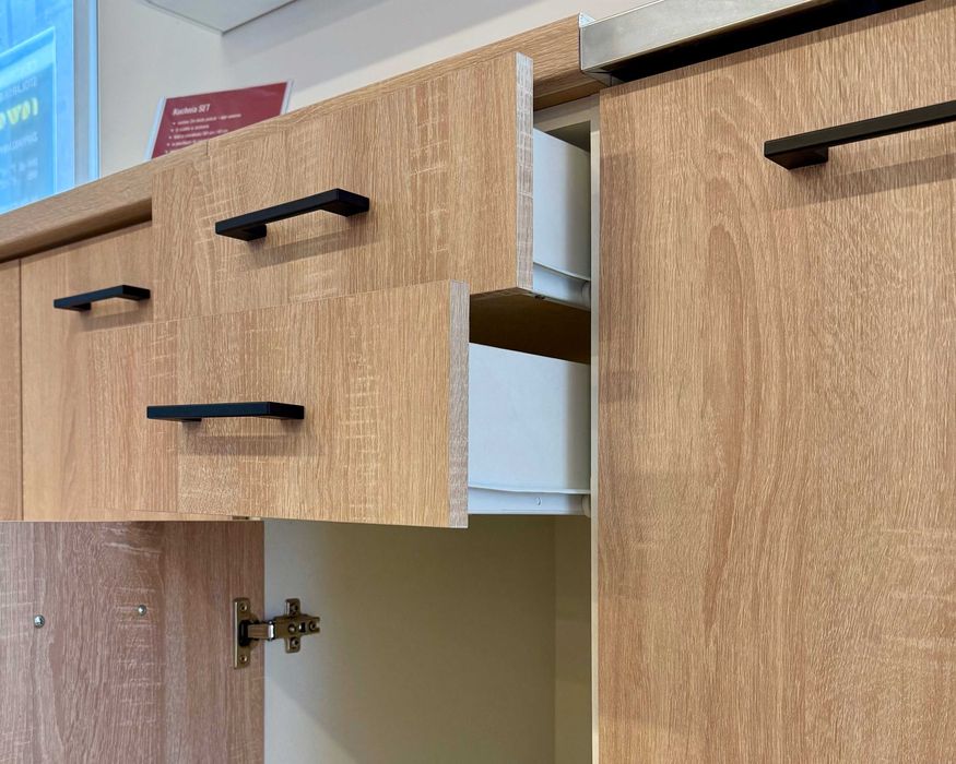 meble kuchenne, zestaw 2m, 6 szafek + blaty, WYPRZEDAŻ