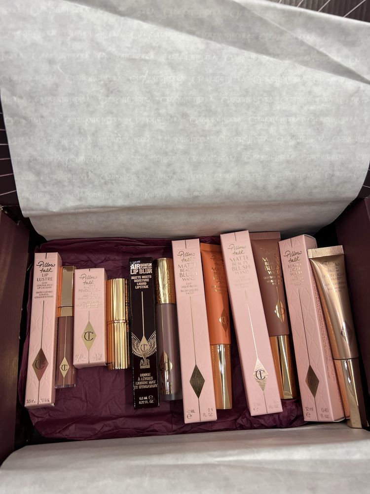 Charlotte Tilbury pillow talk оригінал румʼяна помада хайлайтер блиск