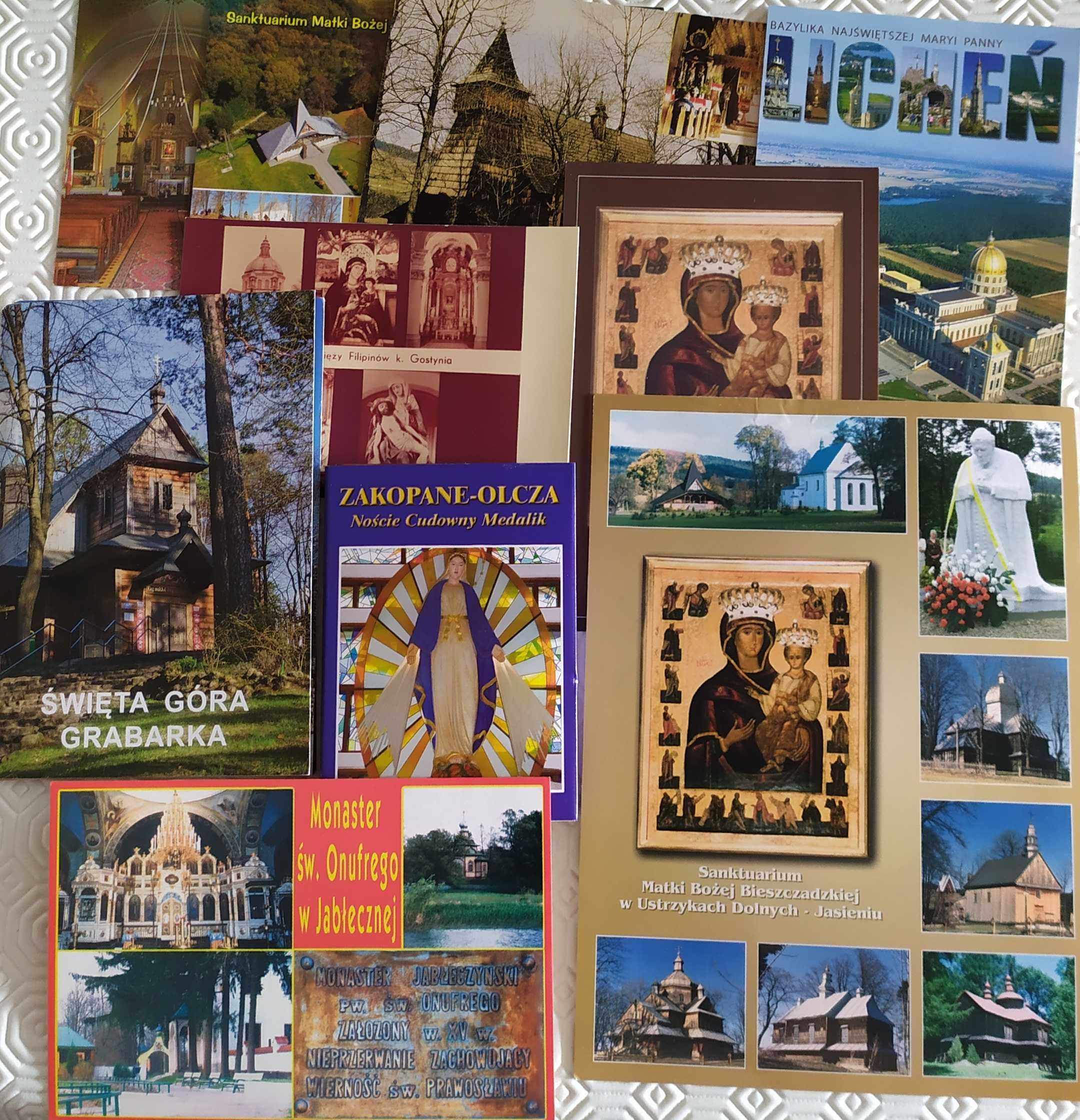 pocztówki kolekcja pocztówek sanktuaria polskie 11 sztuk