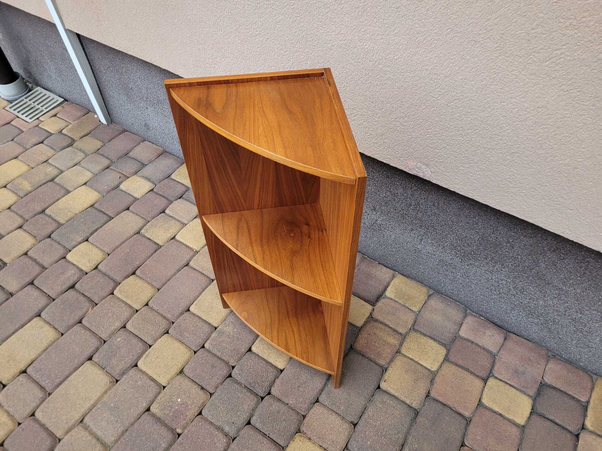 Narożna Półka Tekowa Duński Styl Design