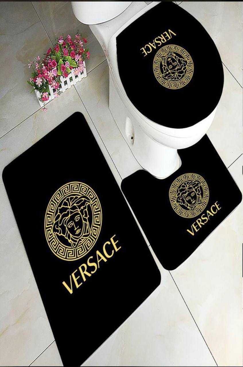 Versace elegancki komplet dywaników łazienkowych 3 sztuki