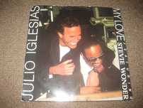 Vinil Single 45 rpm do Julio Iglesias & Stevie Wonder "My Love"