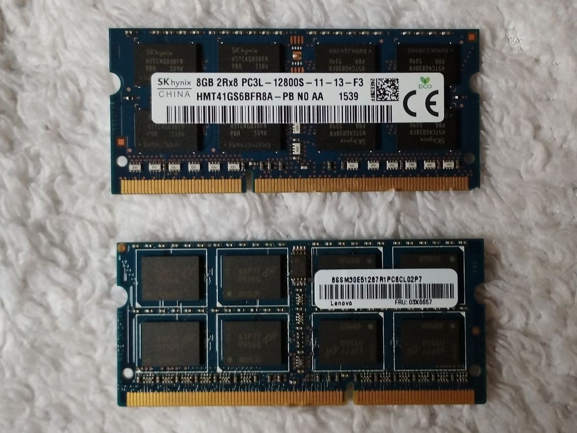 Фирменная память для ноутбука SoDimm DDR3-1600 8Gb SK Hynix, Samsung
