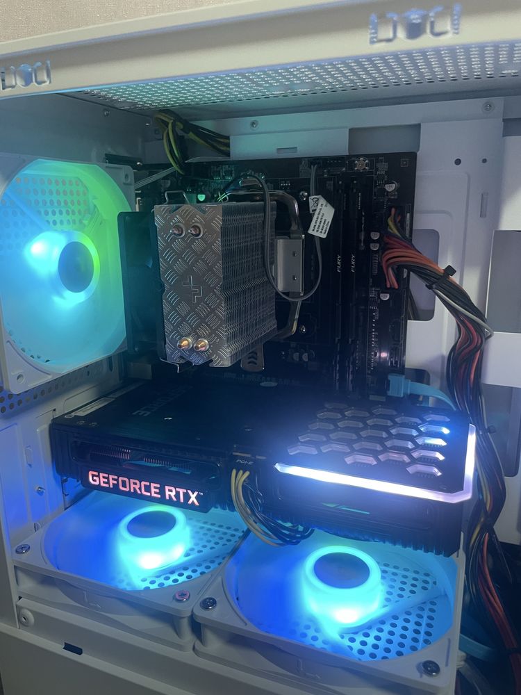 Продам топовый игровой пк. Ryzen 7 5700x, 3060ti, 32gb 3200, ssd 500.